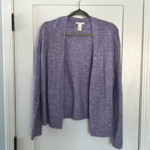 Beautiful Levender Marled open cardigan